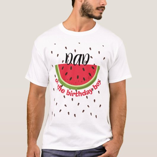 One in a Melon 1st Birthday Party T-Shirt (Vorderseite)
