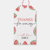 One in A Melon Birthday Watermelon Vielen Dank Geschenkanhänger (Vorderseite)