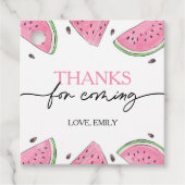 One in A Melon Birthday Watermelon Vielen Dank Geschenkanhänger (Vorderseite)