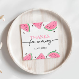 One in A Melon Birthday Watermelon Vielen Dank Geschenkanhänger