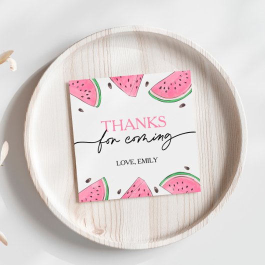 One in A Melon Birthday Watermelon Vielen Dank Geschenkanhänger