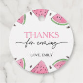 One in A Melon Birthday Watermelon Vielen Dank Geschenkanhänger (Vorderseite)