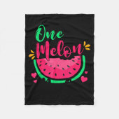 One In A Melon Dada Summer Birthday Party Matching Fleecedecke (Vorderseite)