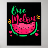 One In A Melon Dada Summer Birthday Party Matching Poster (Vorne)