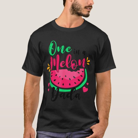 One In A Melon Dada Summer Birthday Party Matching T-Shirt (Vorderseite)