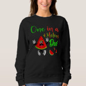 One in a Melon Daddy Dada Watermelon Frucht Coole Sweatshirt (Vorderseite)