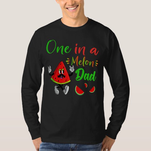 One in a Melon Daddy Dada Watermelon Frucht Coole T-Shirt (Vorderseite)