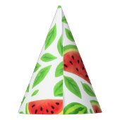 One In A Melon Erster Geburtstag Partyhütchen (Rückseite)