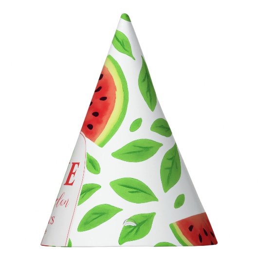 One In A Melon First Birthday Partyhütchen (Rechts)