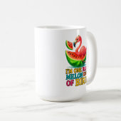 One in a Melon Flamingo - Funny Tropical Bird Kaffeetasse (VorderseiteRechts)