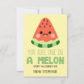 One in a Melon Kids Valentine Card Mitteilungskarte (Vorderseite)