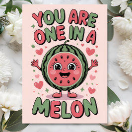 One in a Melon – Lustige Wassermelonen-Geburtstags Karte