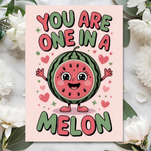 One in a Melon – Lustige Wassermelonen-Geburtstags Karte