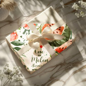 "One in a Melon" Niedliche Wassermelone Girl 1. Ge Geschenkpapier