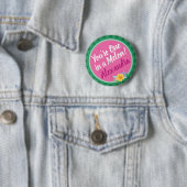 "One in A melon" Pink & Green Watermelon Tropical Button (Beispiel)