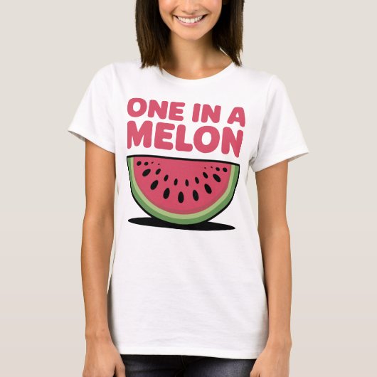 One In A Melon Wassermelone T-Shirt (Vorderseite)