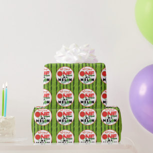 One in a Melon Watermelon First Birthday Geschenkpapier