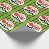 One in a Melon Watermelon First Birthday Geschenkpapier (Ecke)