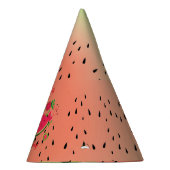 One In a Melon Watermelon Girl's First Birthday Partyhütchen (Rechts)