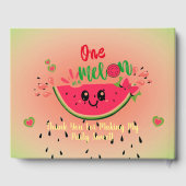 One In a Melon Watermelon Girl's Summer Birthday Gästebuch (Rückseite)