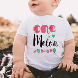 One in a melon watermelon kids baby t-shirt