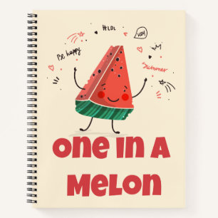 One in a Melon - Watermelon-Notebook Notizblock