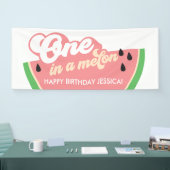 One in the Melon First Birthday Banner (Messe)