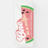 One in the Melon First Birthday Banner (Vertikal)