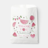 One in the Melon Watermelon Girl Birthday Vielen D Geschenktütchen (Vorderseite)