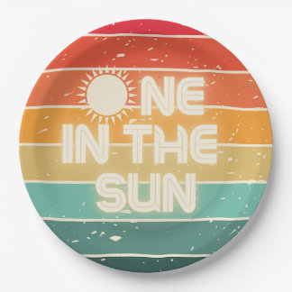 One in the Sun, Birthday Party Plate Pappteller