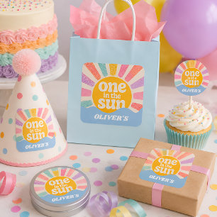One in the Sun Geburtstag Quadrat Aufkleber