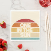 One in the Sun Retro Beach Party Napkins Serviette (Beispiel)