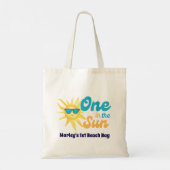 ☀️One in the Sun Strandtasche Tragetasche (Rückseite)