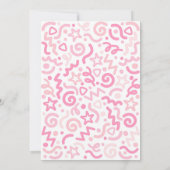 One Is Fun Colorful Confetti Balloon 1st Birthday Einladung (Rückseite)