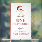 One Jolly Goose Modern First Birthday Welcome Sign Acrylschild (Neutral)