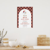 One Jolly Goose Modern First Birthday Welcome Sign Poster (Küche)