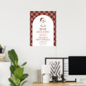 One Jolly Goose Modern First Birthday Welcome Sign Poster (Heimbüro)