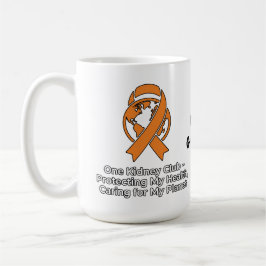 One Kidney Club Health Advocacy & Planet Awareness Kaffeetasse