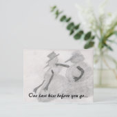 one last kiss postcard postkarte (Stehend Vorderseite)