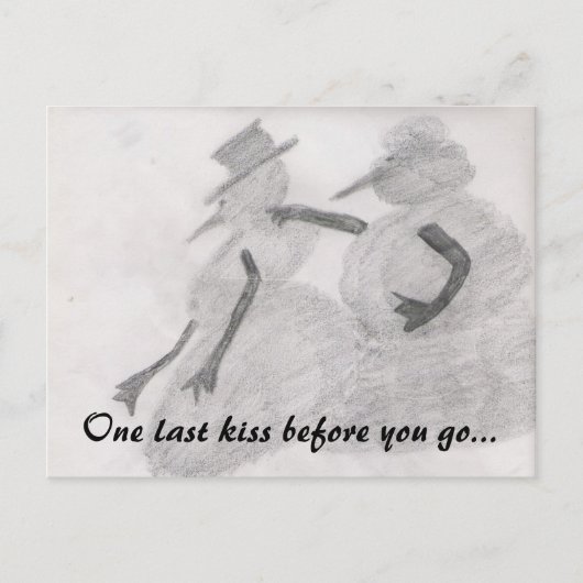 one last kiss postcard postkarte (Vorderseite)