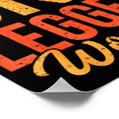 One Legged Wonder Funny Leg Amputee Prosthetic Han Poster (Ecke)