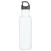 One Less Plastic | Save The Planet Eco Modern Edelstahlflasche (Rückseite)