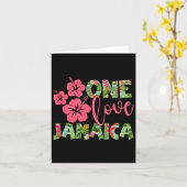 One Liebe Jamaica 2025 Caribbean Vacation Theme Fa Karte (Gelbe Blume)