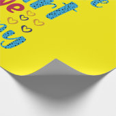 | One Liebe One Heart One Destiny Geschenkpapier (Ecke)