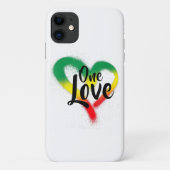 One Liebe One Heart Reggae Vibes Case-Mate iPhone Hülle (Rückseite)