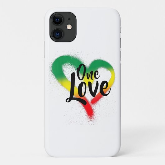 One Liebe One Heart Reggae Vibes Case-Mate iPhone Hülle (Rückseite)