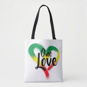 One Liebe One Heart Reggae Vibes Tasche