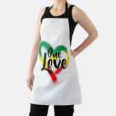 One Liebe One Heart Reggae VibesOne Liebe One Hear Schürze (InSitu)