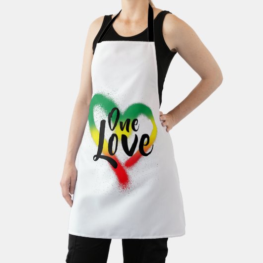 One Liebe One Heart Reggae VibesOne Liebe One Hear Schürze (InSitu)
