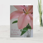 One Life Lily Sympathy Card Karte (Vorderseite)
